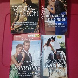 Group of 4 Harlequin Desire Books VGC